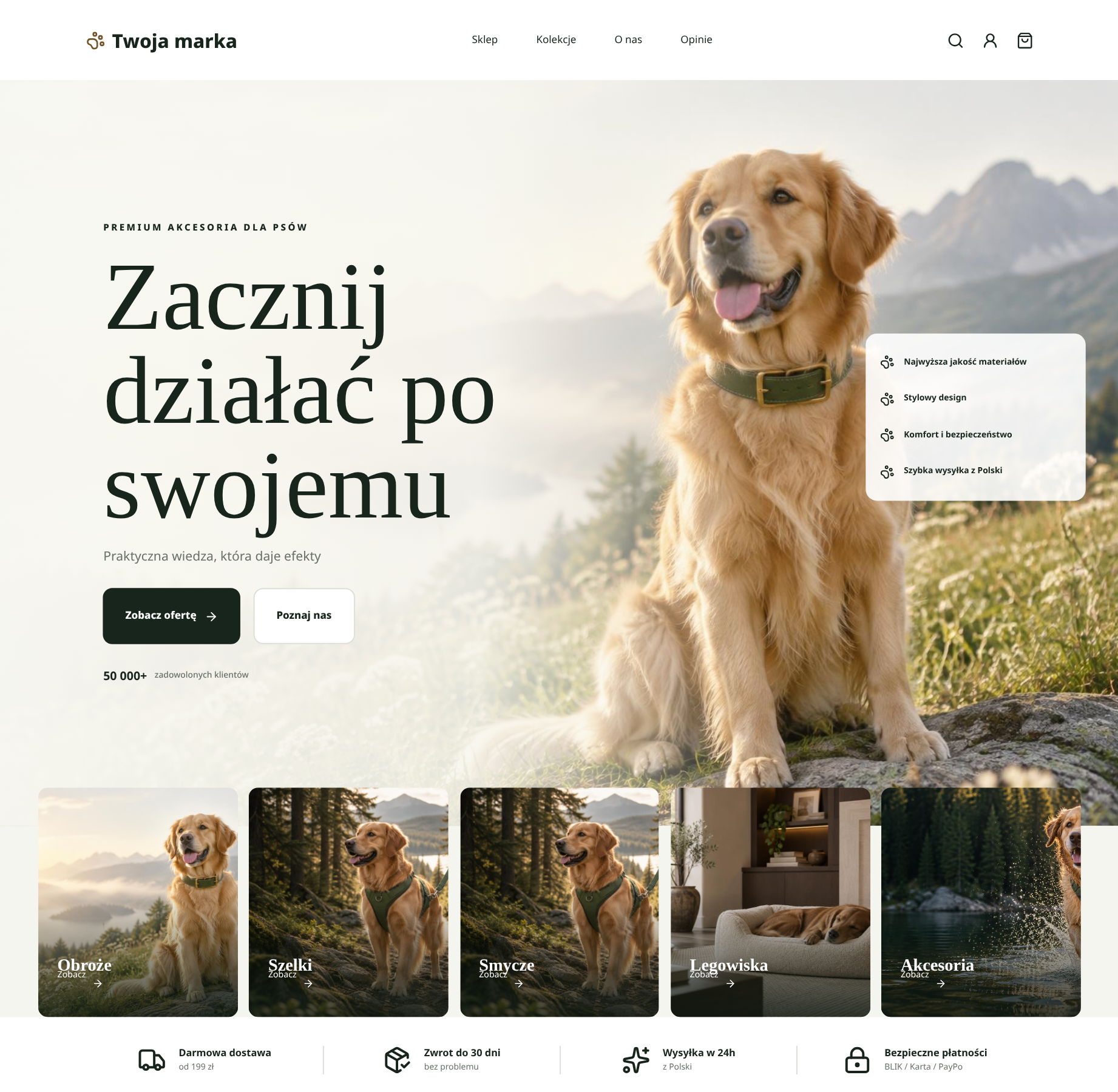 Przykładowy sklep Poffy — Dla zwierząt